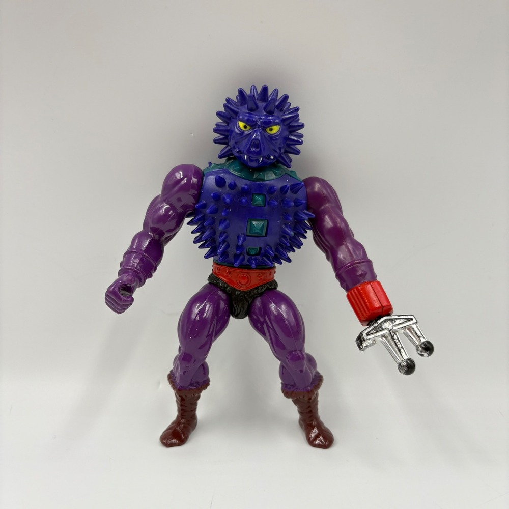Mattel MOTU Spikor Action Figure 1984 Vintage He-Man Purple Spiked Good